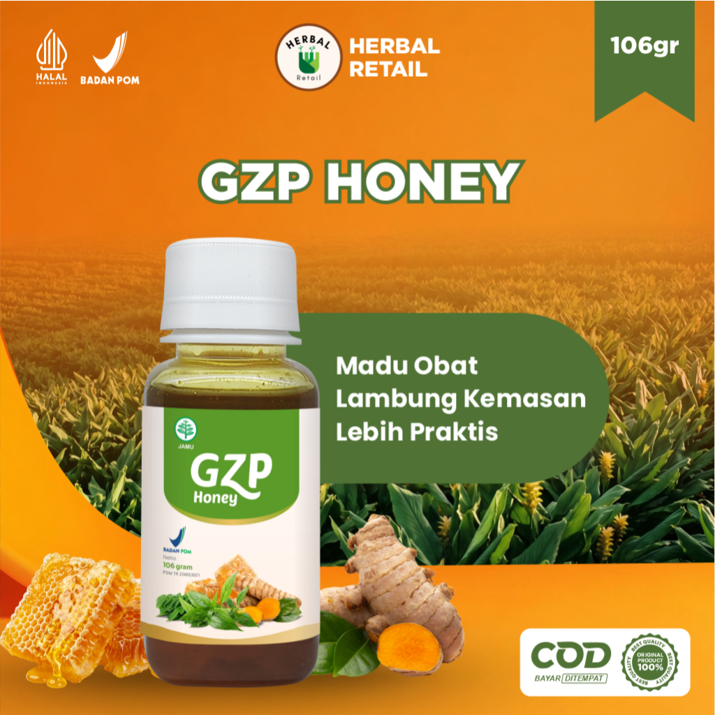 Gerd Zero Pro / GZP Honey Mini - Membantu mengatasi asam lambung, gerd, anxiety 106gram