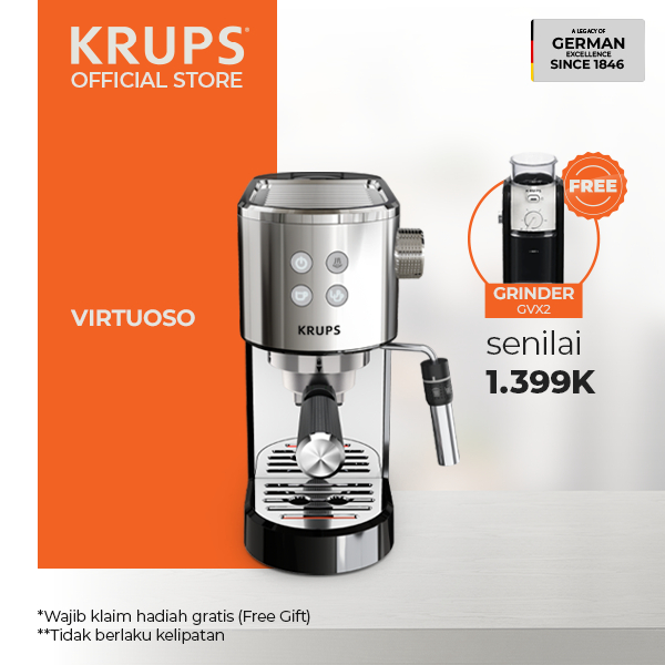 KRUPS Virtuoso Espresso Pump Coffee Machine - Mesin Kopi Espresso