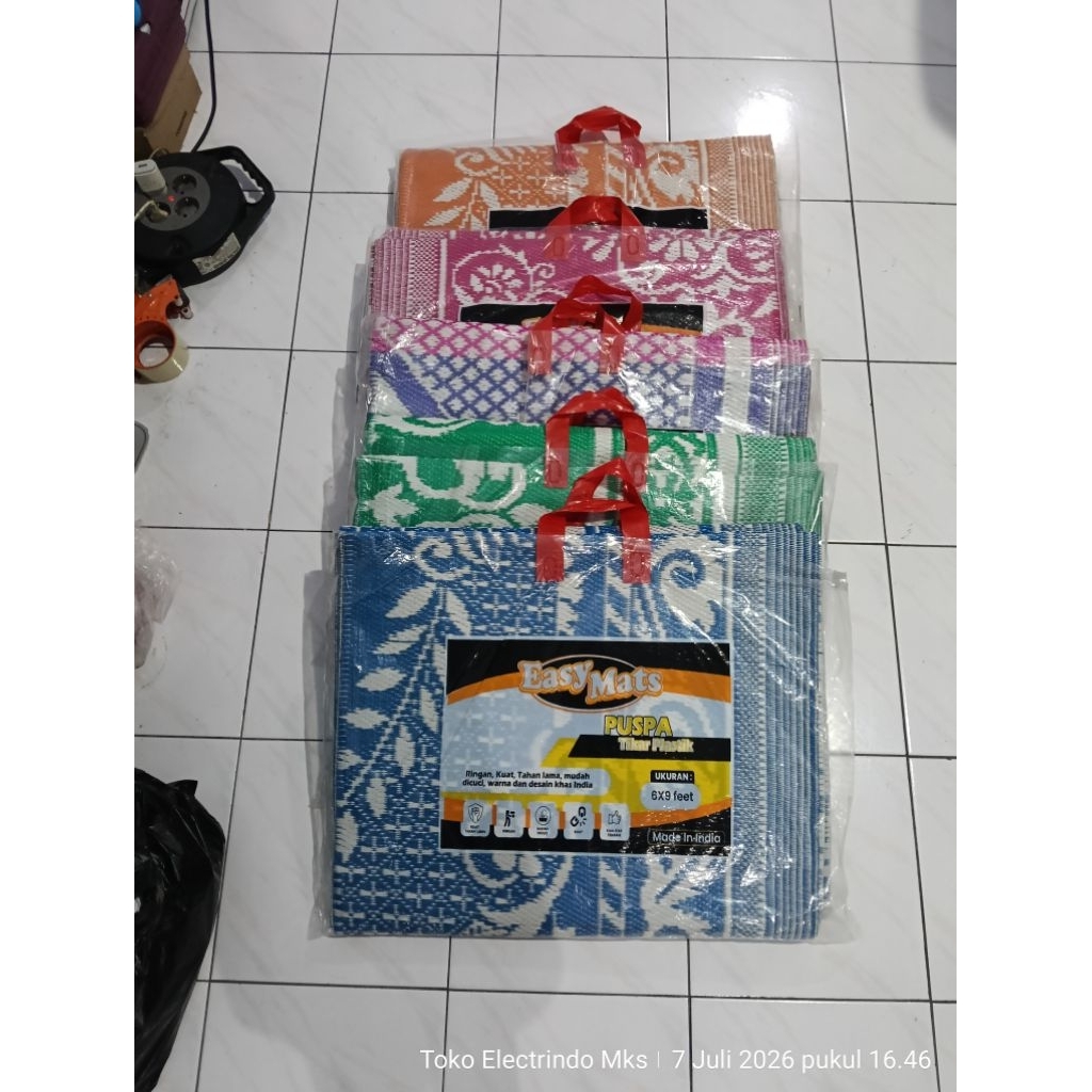 Tikar Plastik Lipat 180 x 270 cm Tebal Premium Matras Rumah Tikar Hajatan Tikar Camping Tikar Kemah 