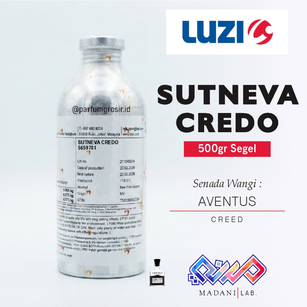 SUTNEVA CREDO | Senada Parfum Creed Aventus by Luzi | 500gr Segel |