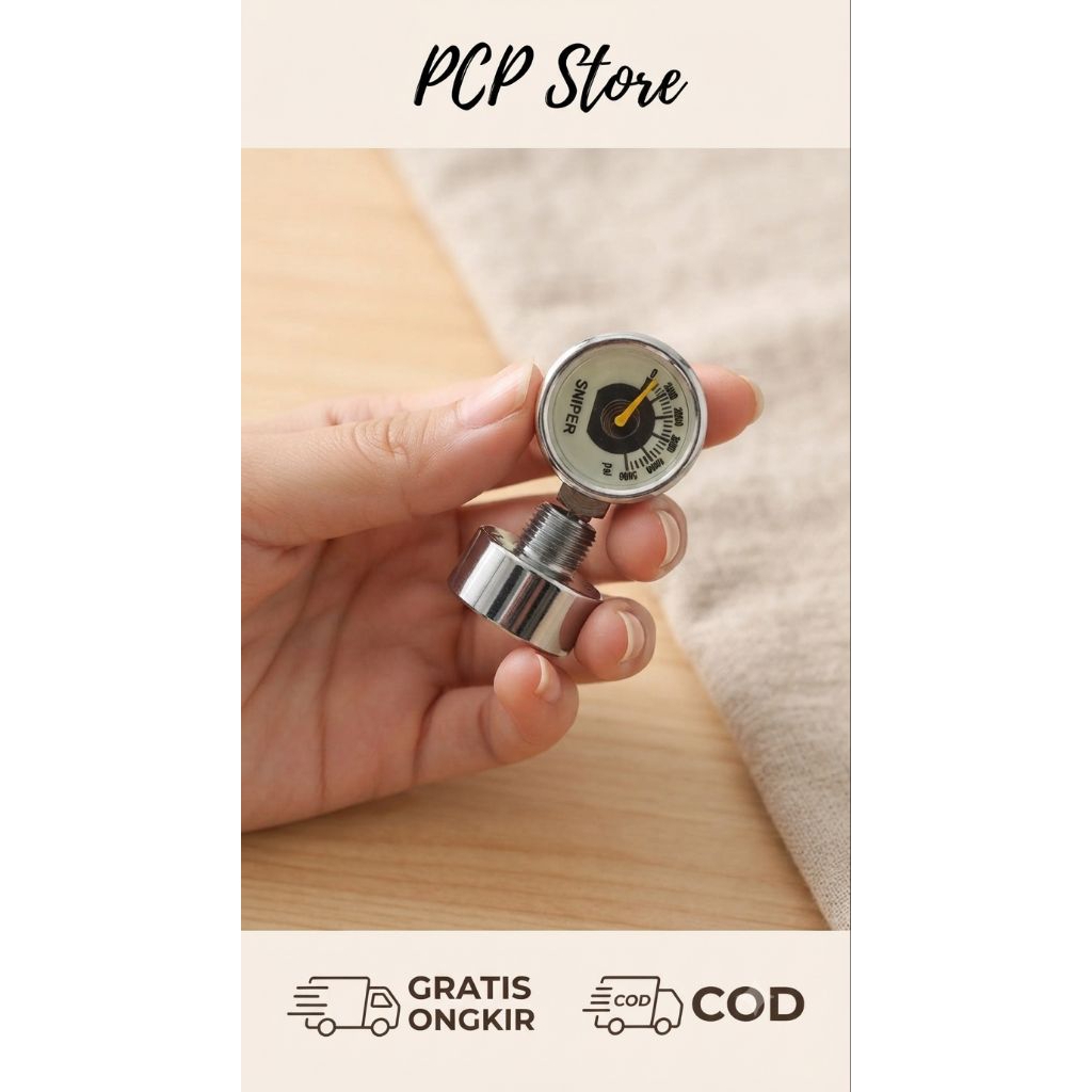 Manometer Unit Pcp OD 25 5000 PSI | Mano Pompa Pcp Kecil OD 25 5000 | Mano Kecil