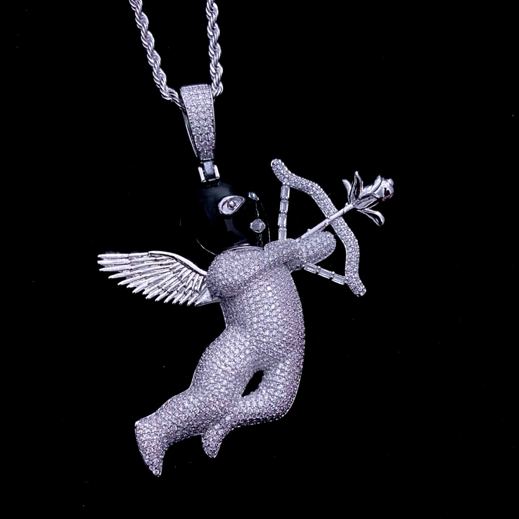 Iced Out Shoting Love Cubic Zirconia chain pendant - Petterdeci