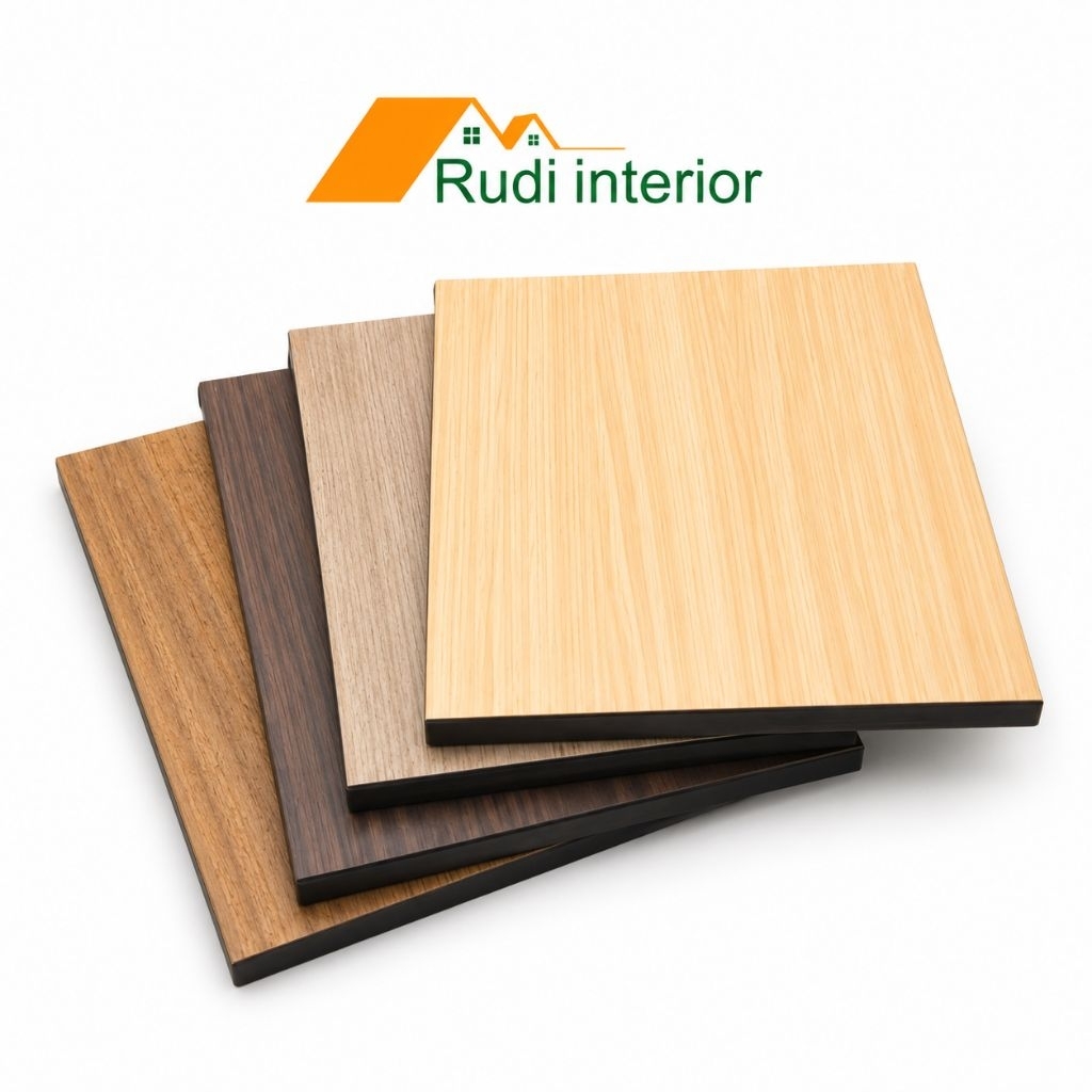 Papan Meja Multiplek Tebal 3cm Finishing HPL Atas PVC Bawah | Custom Ukuran 80-150cm x 50cm | Top Ta