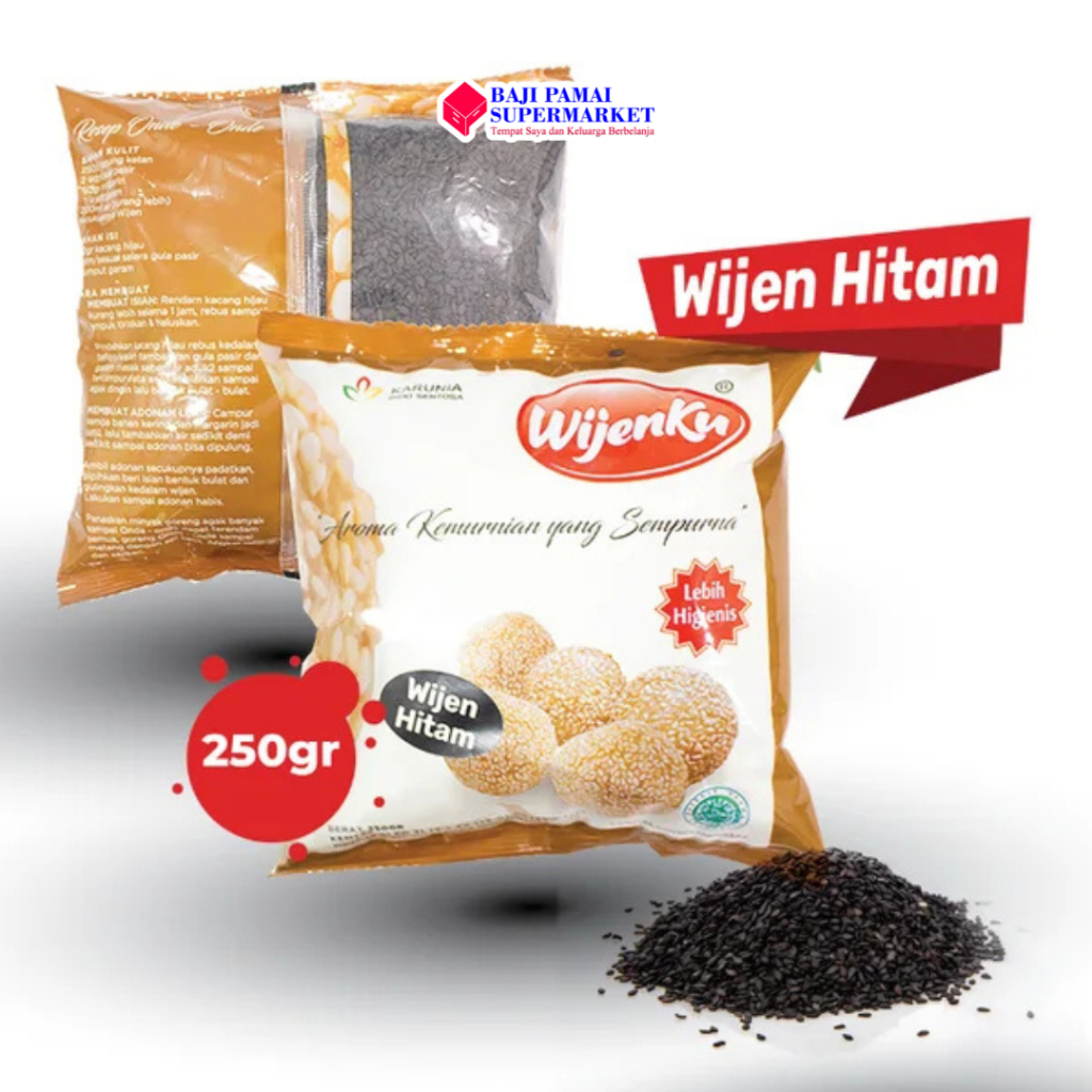 Wijen Hitam WIJENKU 250gr Biji Wijen Hitam rempah