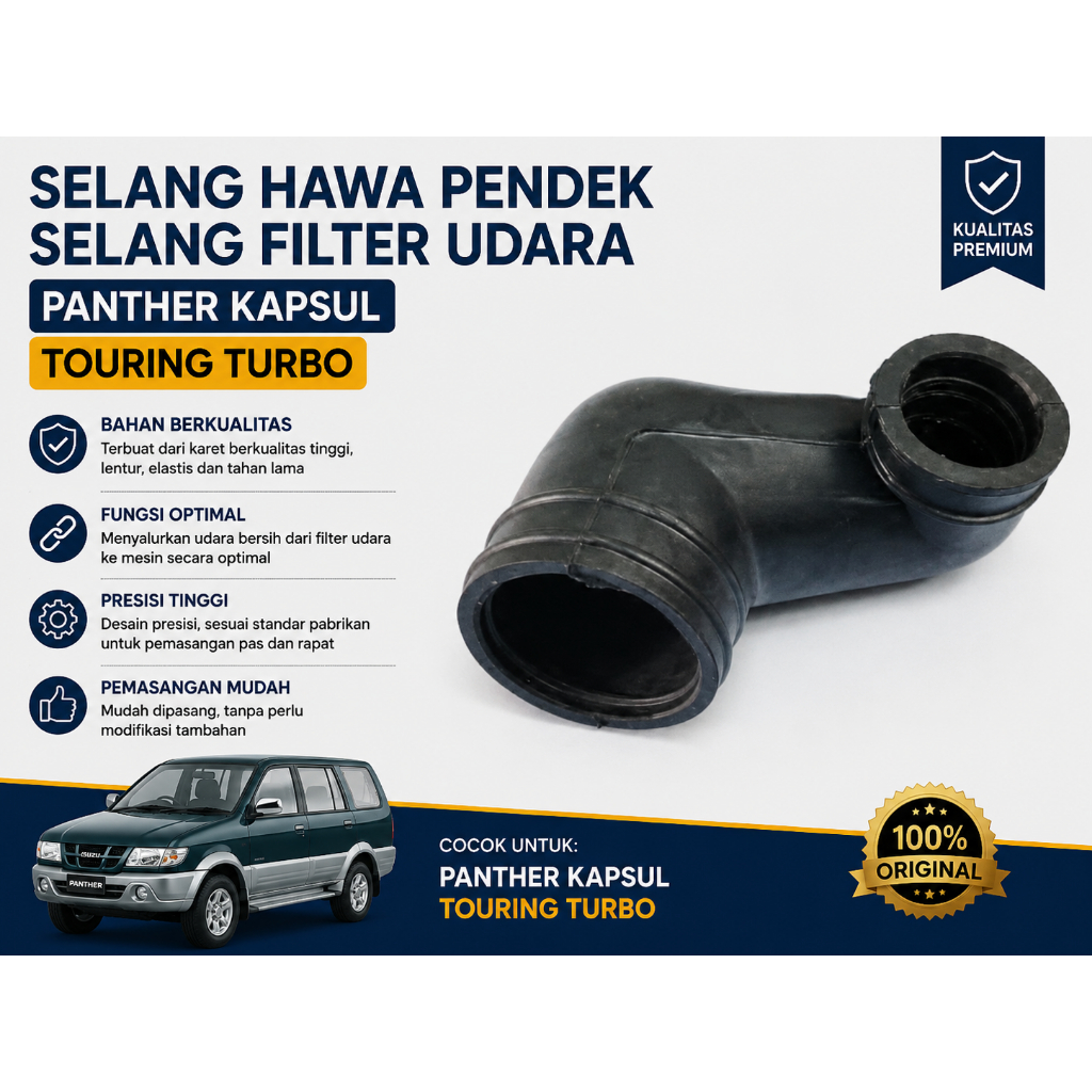 selang hawa pendek selang filter udara panther kapsul touring turbo mobil