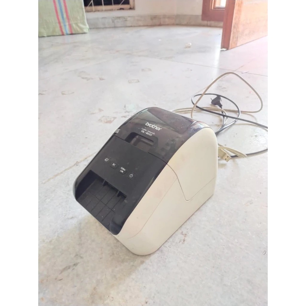 BEKAS PAKAI MESIN PRINTER SECOND PRINTER TERMAL BARCODE PRINTER KERTAS RESI STRUK PUTIN POS QL-BROTH