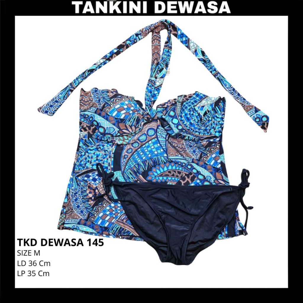 TKD145 LD 32 Cm Size M Baju Renang Bikini Tankini Bra Swimwear Dewasa Anak