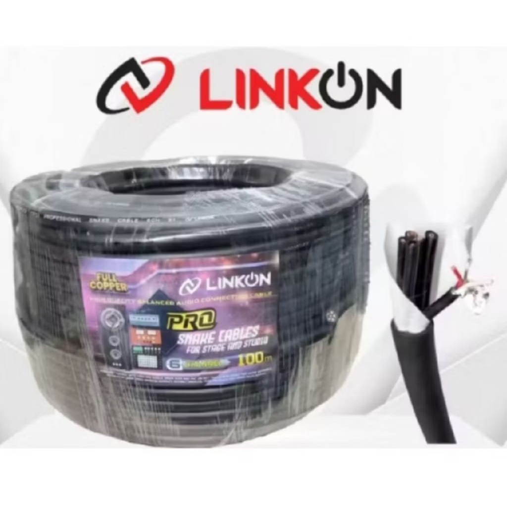kabel snake Linkon Isi 6 full tembaga Murni