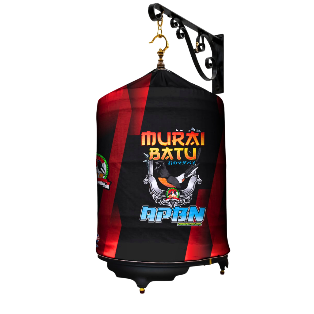 Kerodong Murai Batu Full Printing No 1 2 3 Custom Premium Kain Tebal - Krodong Sangkar Burung Murai 
