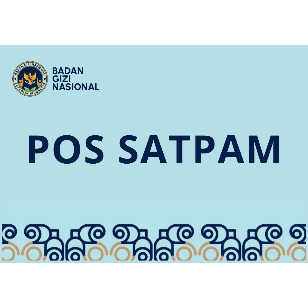 STICKER MBG POS SATPAM SPPG
