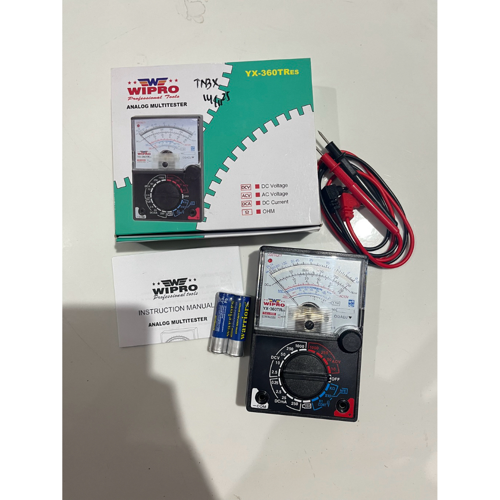 Wipro Multitester Analog / Pengukur Arus Listrik Kabel Tester YX- 360 TRES