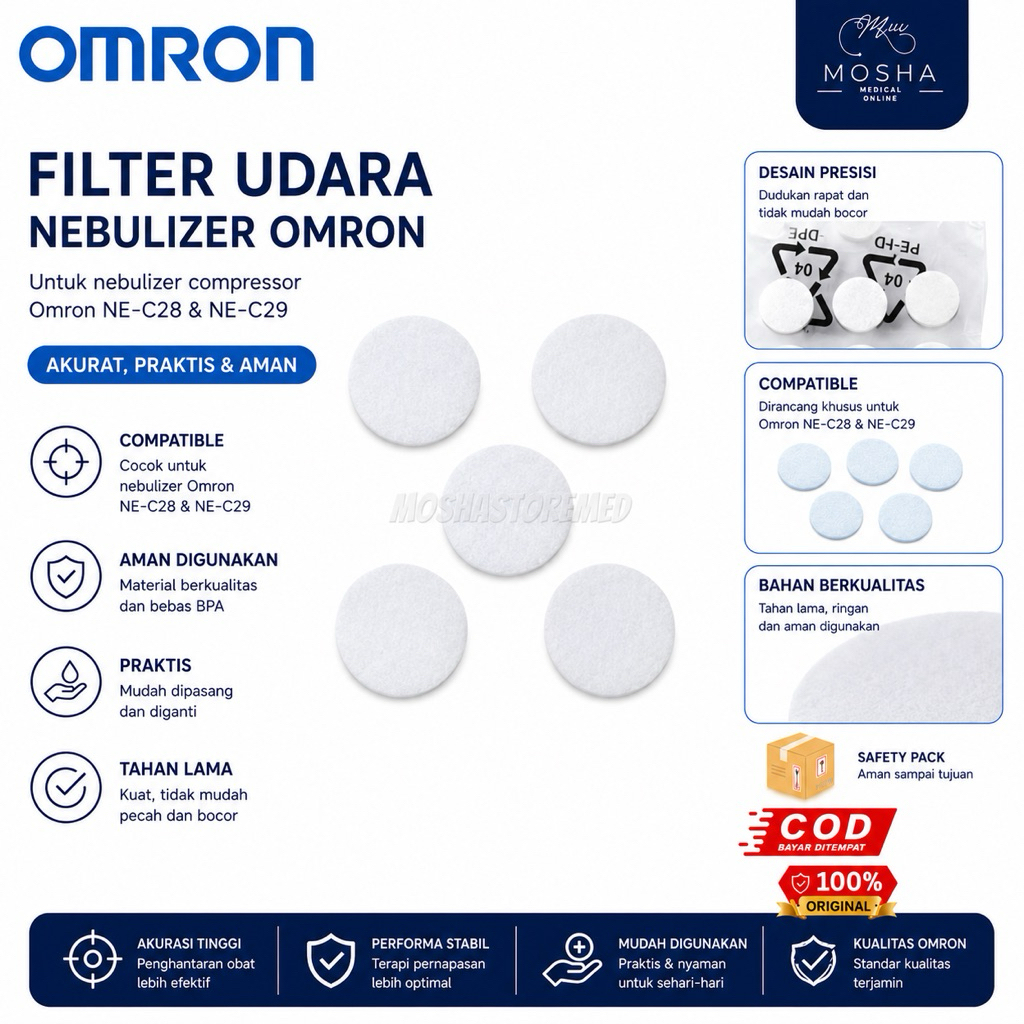 OMRON-Filter Udara Nebulizer Omron NE C28/NE C29