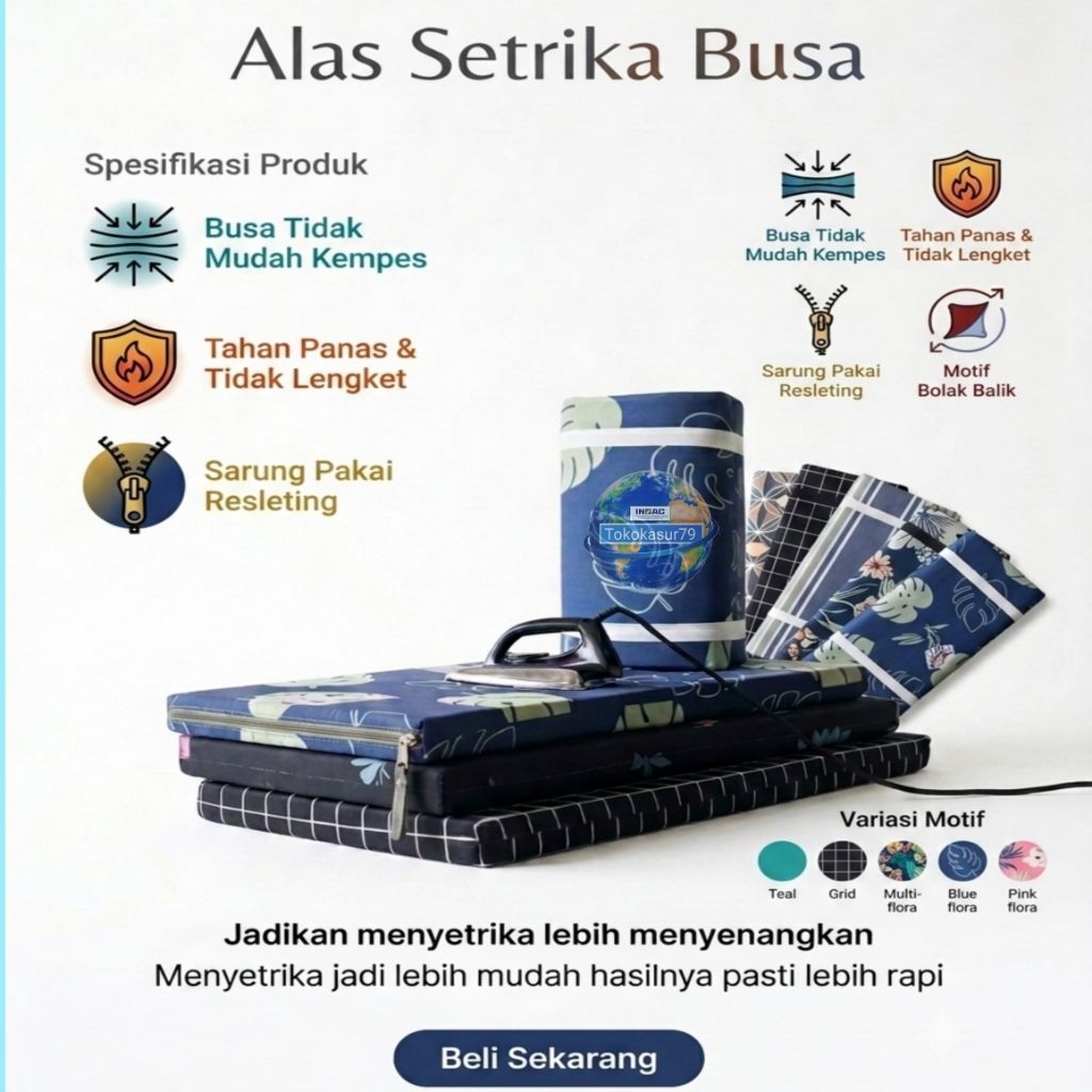 Busa Hitam  Alas Setrika busa 120x60x5cm Busa hitam busa khusus alas setrika