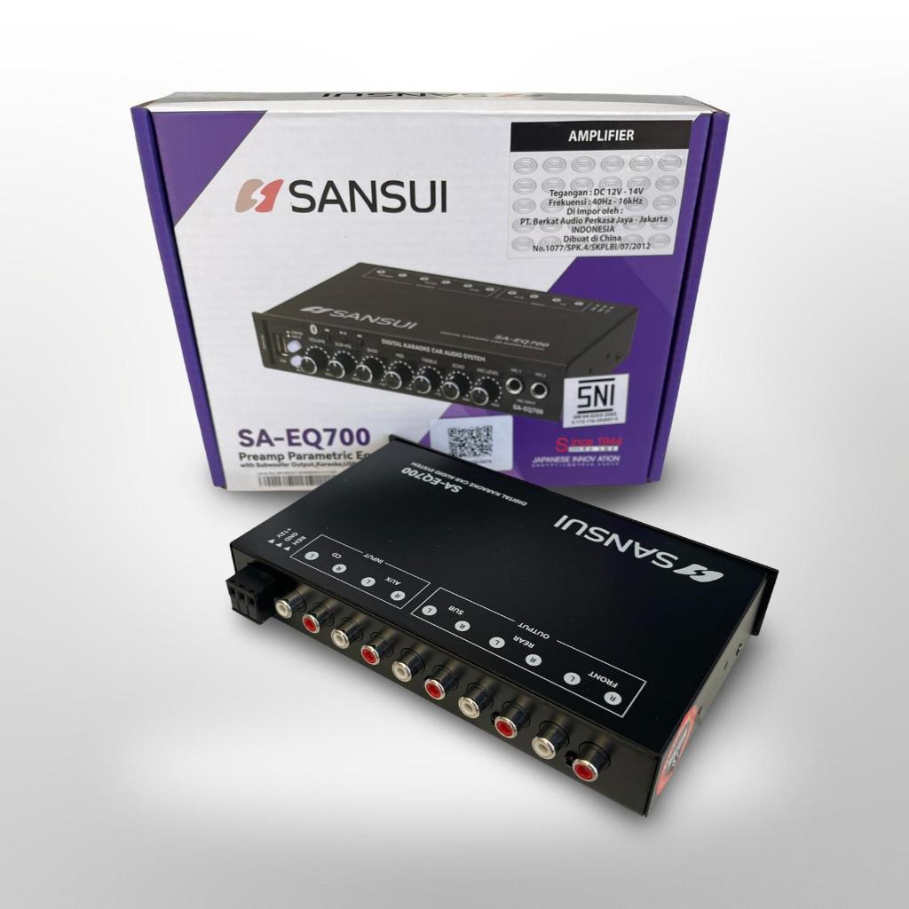 Parametric Equalizer Sansui SA-EQ700 / Preamp Karaoke Mobil