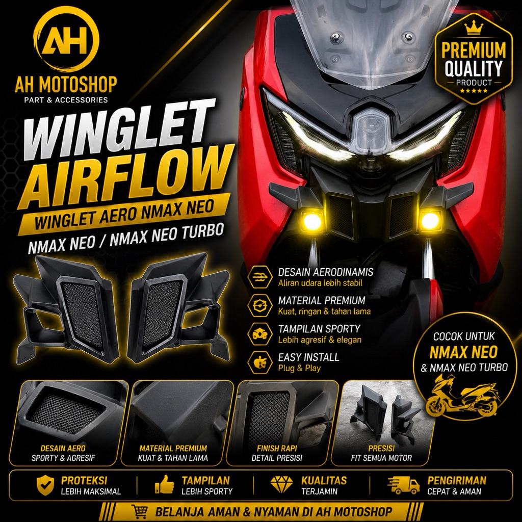Winglet Galaxy Nmax Turbo neo winglet Nmax new Neo dan turbo
