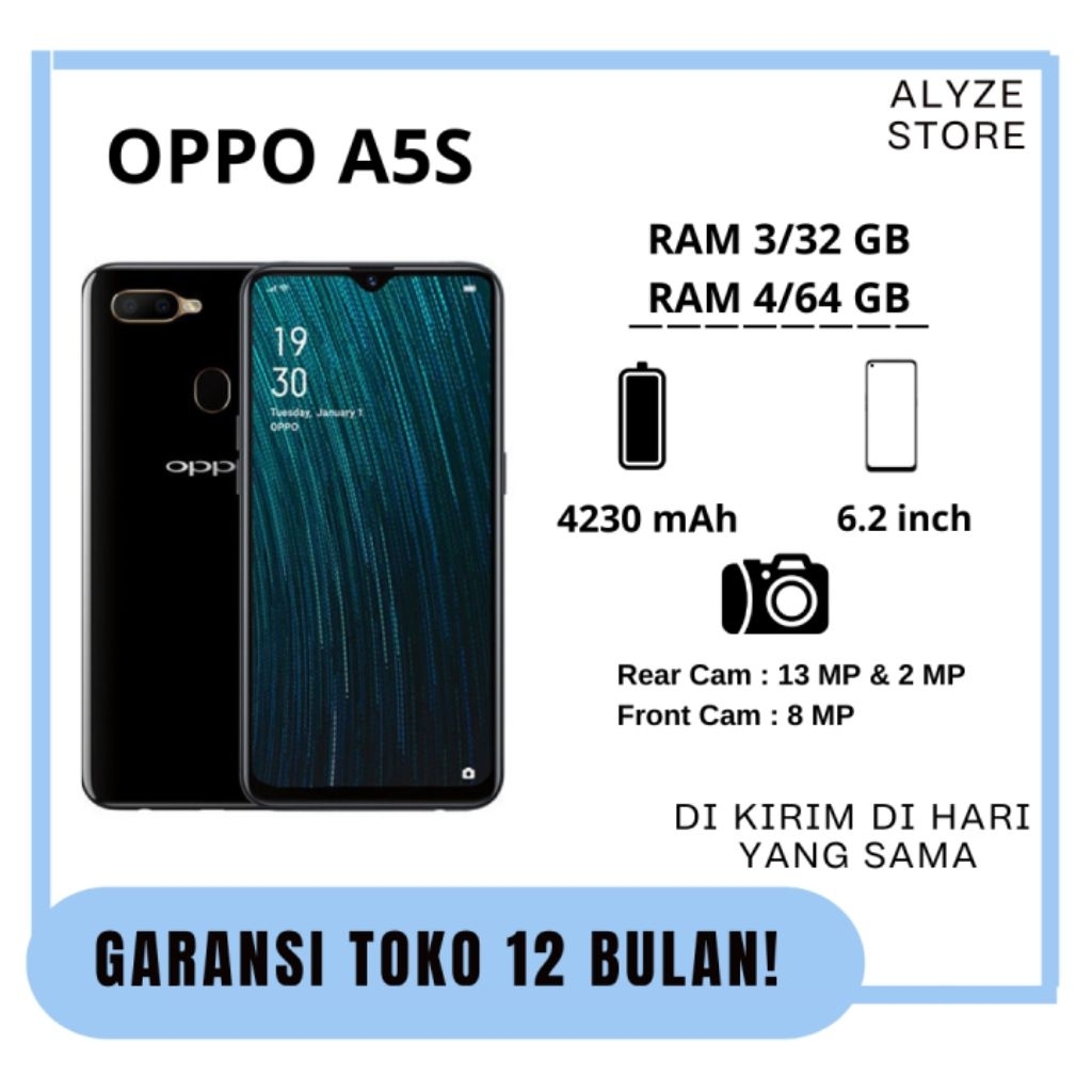 HP OPPO a5.s  SECOND MULUS ORI BERGARANSI