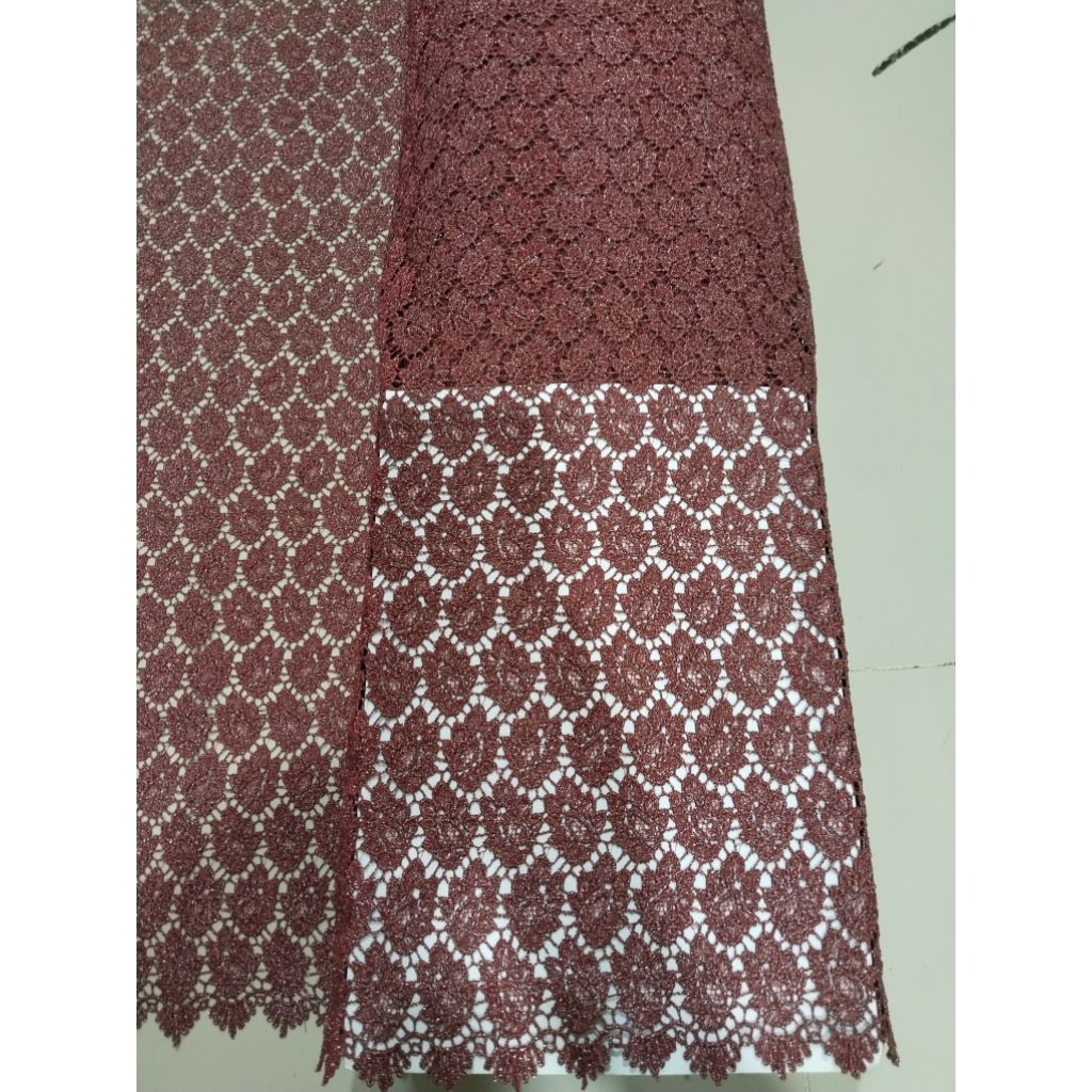 Kain PRADA   (BROKAT OKKI) import garment LIMITED design dan stok / bahan brokat prada oki payet gra
