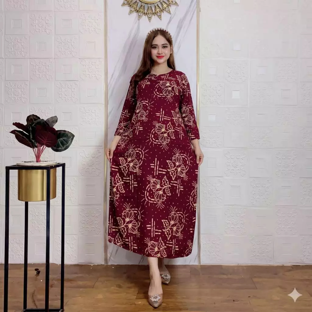 Daster Lengan Panjang Bumil Remaja Terbaru Kekinian Rayon Premium Resleting Depan