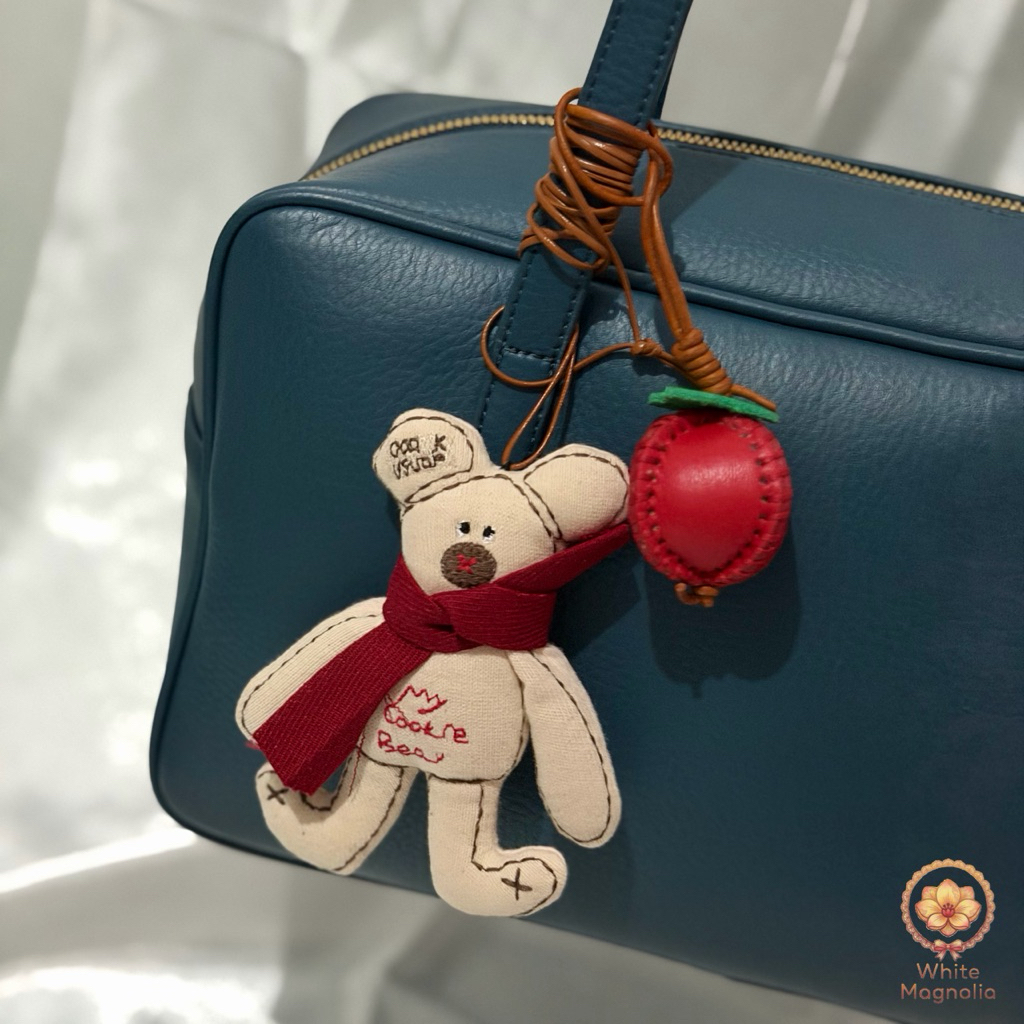 White Magnolia Keepsake Edition | Gantungan Tas Handmade Vintage Aesthetic Korean Bag Charm