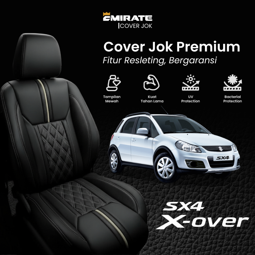 Sarung Jok/Cover Jok Emirate Bergaransi dengan Resleting Mobil SX4 X-over