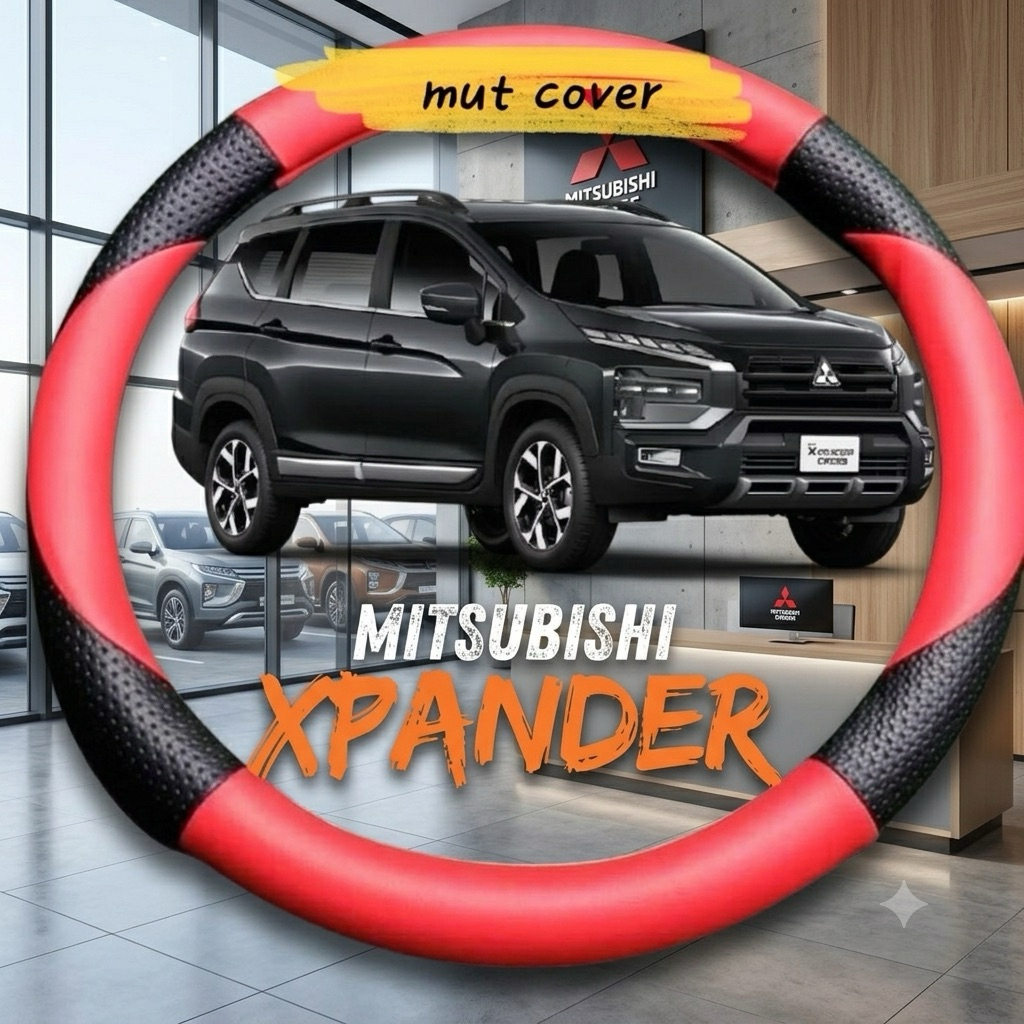 Sarung stir Mobil MITSUBISHI XPANDER all type cover stir variasi sabit untuk mobil Mitsubishi pelind