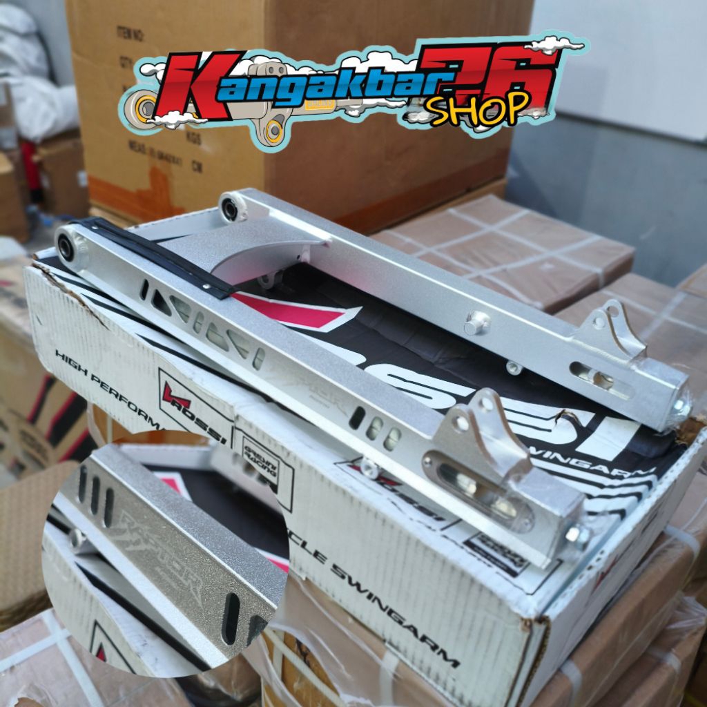 SWING ARM VROSSI RAPTOR ALMUNIUM KHARISMA SUPRA 125 DD DOBEL DISC REVO COPY K2R ORIGINAL