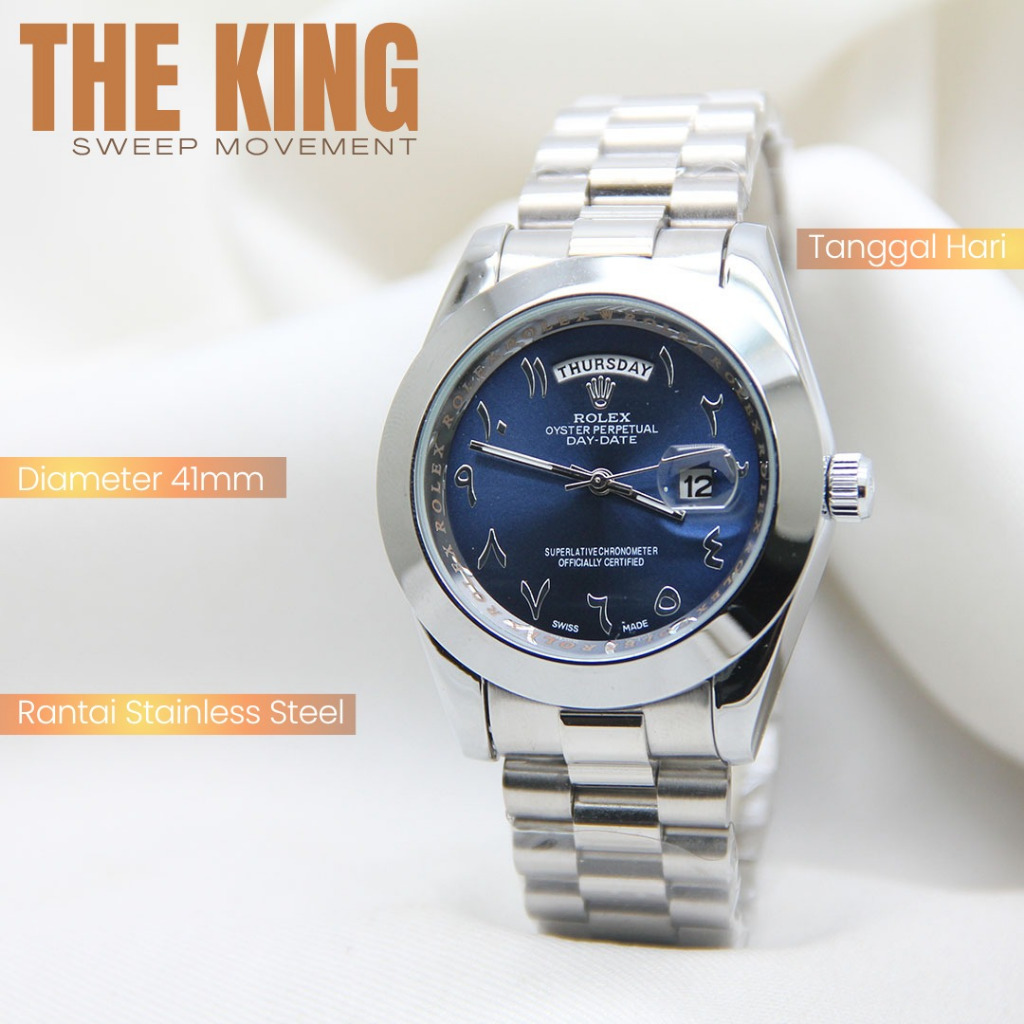 Jam Tangan Pria Role Arabic Rantai