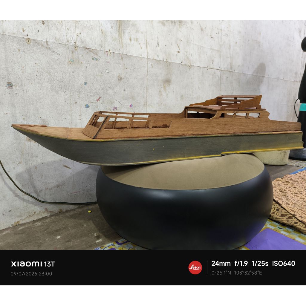 body boat rc atau miniatur