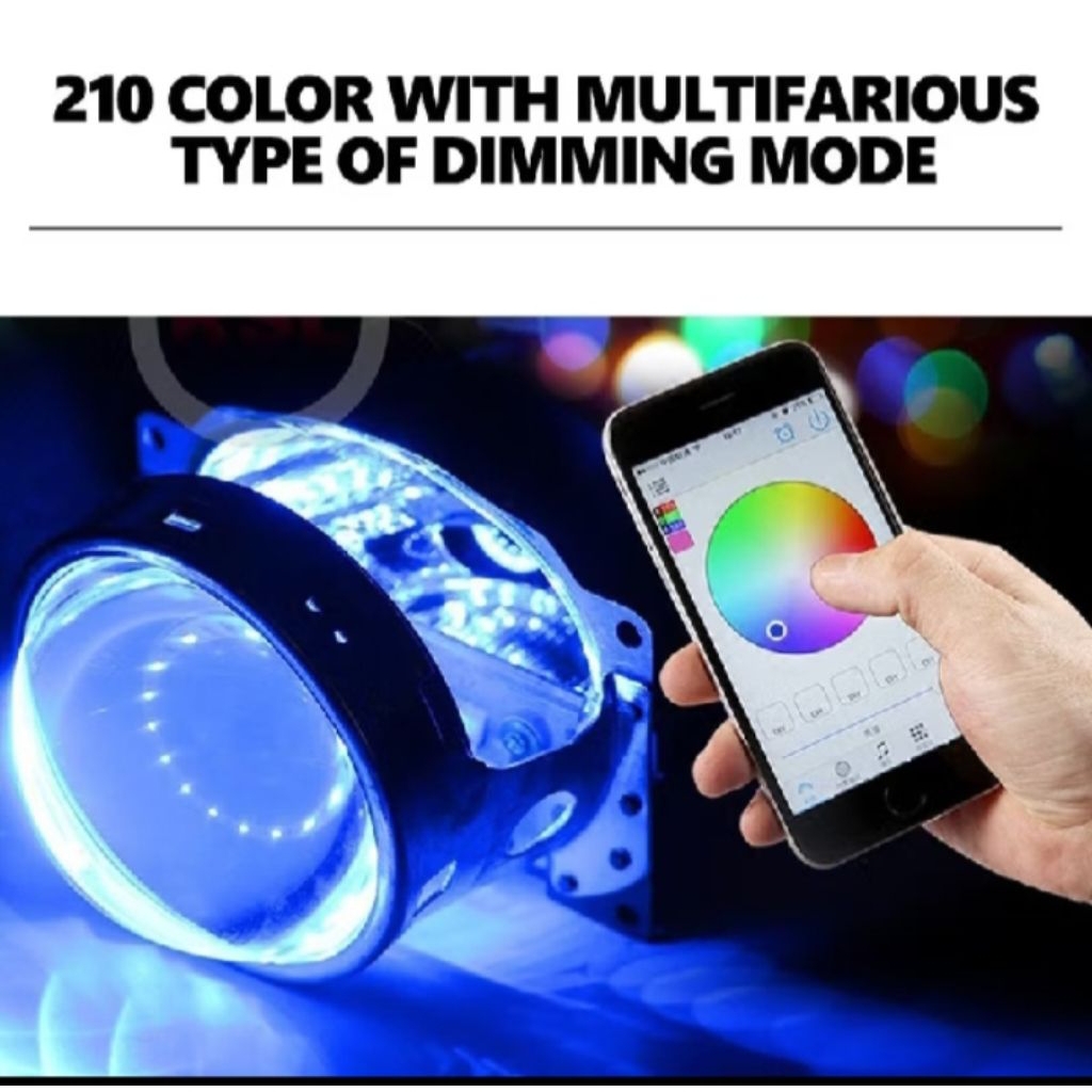 Lampu LED Devil Eyes 360 RGB
