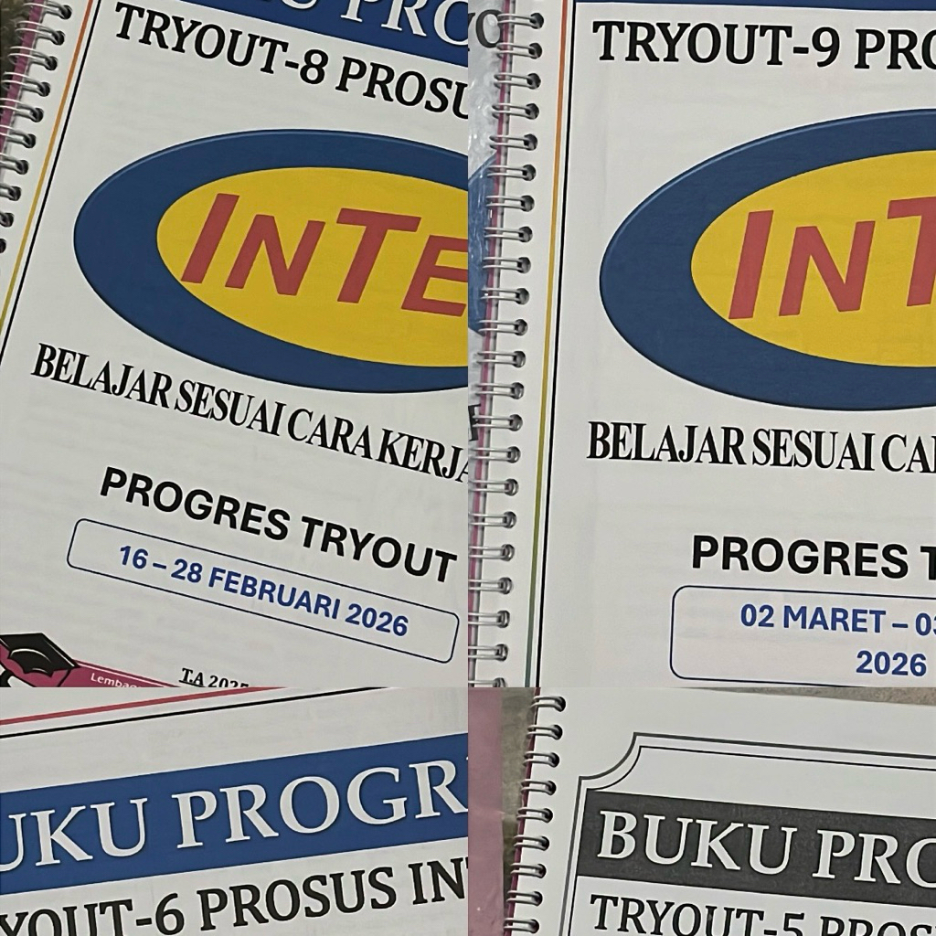 Preloved Buku Progress TRYOUT 5-9 Inten 2025