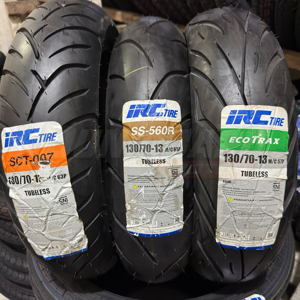 BAN IRC TUBELESS 130/70-13 ORIGINAL IRC BAN BELAKANG PCX 160 NMAX NEW/OLD RING13