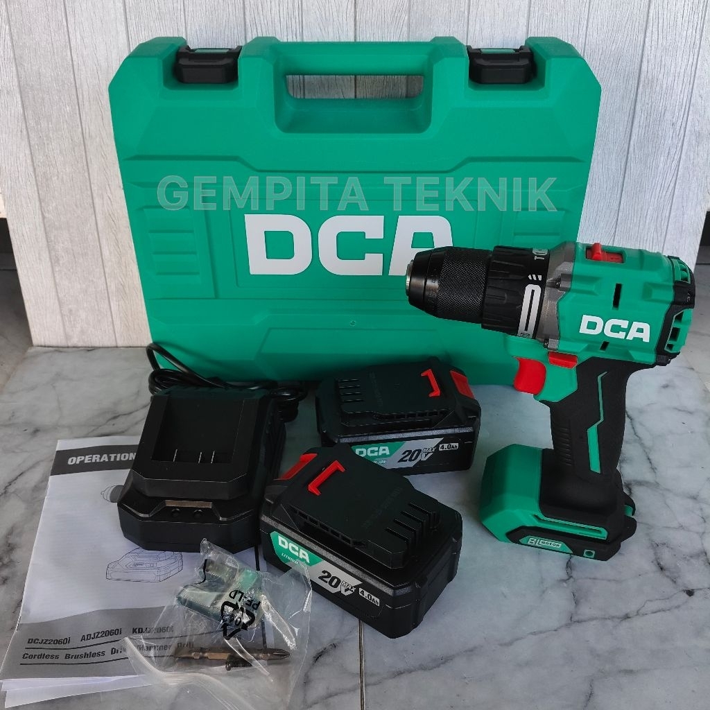 bor baterai DCA ADJZ2060i bor dca adjz2060i cordless brushless driver/hammer drill
