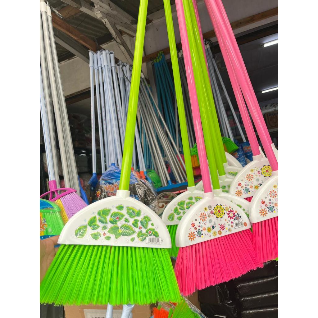 Sapu Nilon Bunga Sapu Plastik warna Sapu Lantai Broom pink Nagoya 810