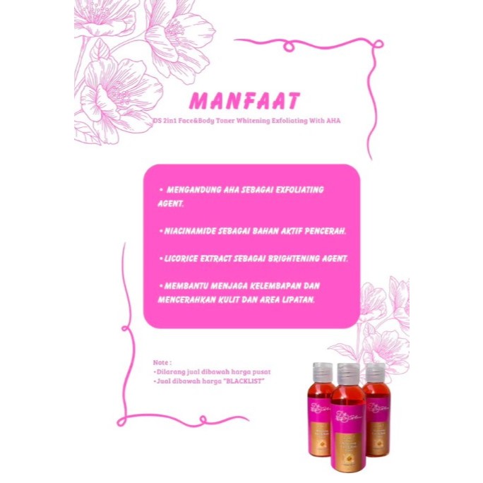 [FREE GIFT] Toner DS Glow By Suci - BPOM