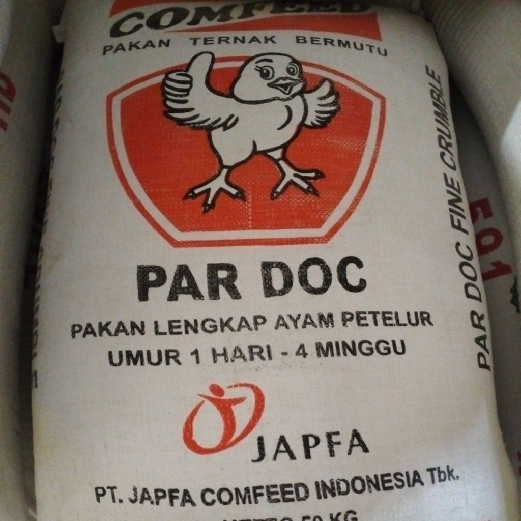 PAR DOC Comfeed Starter Pakan Ayam Usia 1- 30 hari 50 KG Original Japfa Comfeed Indonesia