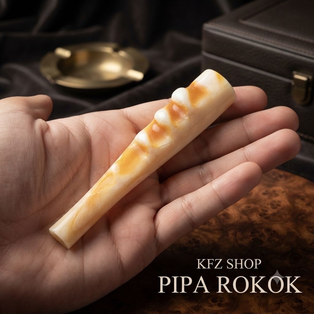 Pipa Rokok Resin Warna Gading UNIK dan langka