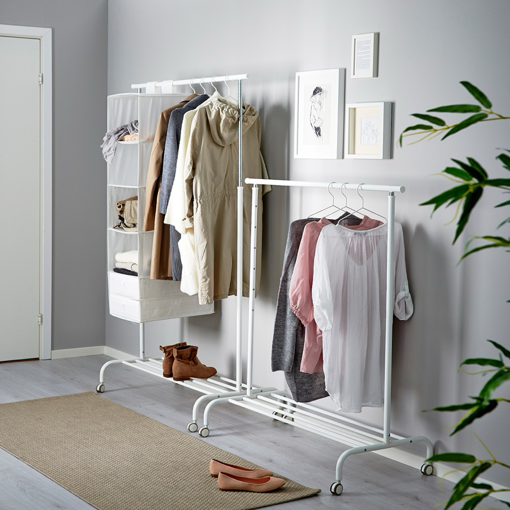 Rigga Rak Roda Pakaian Ikea
