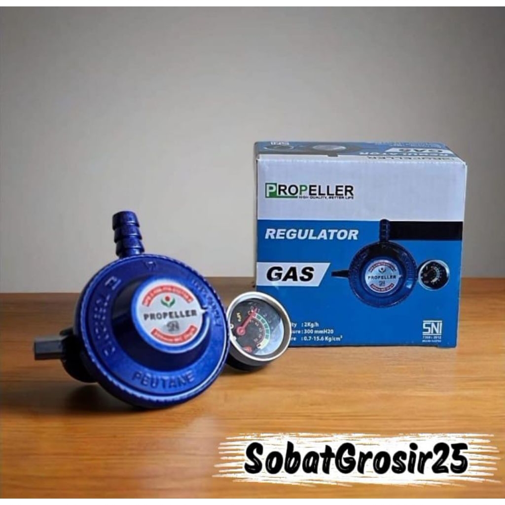 Regulator Kompor Gas LPG Tekanan Rendah " PROPELLER "