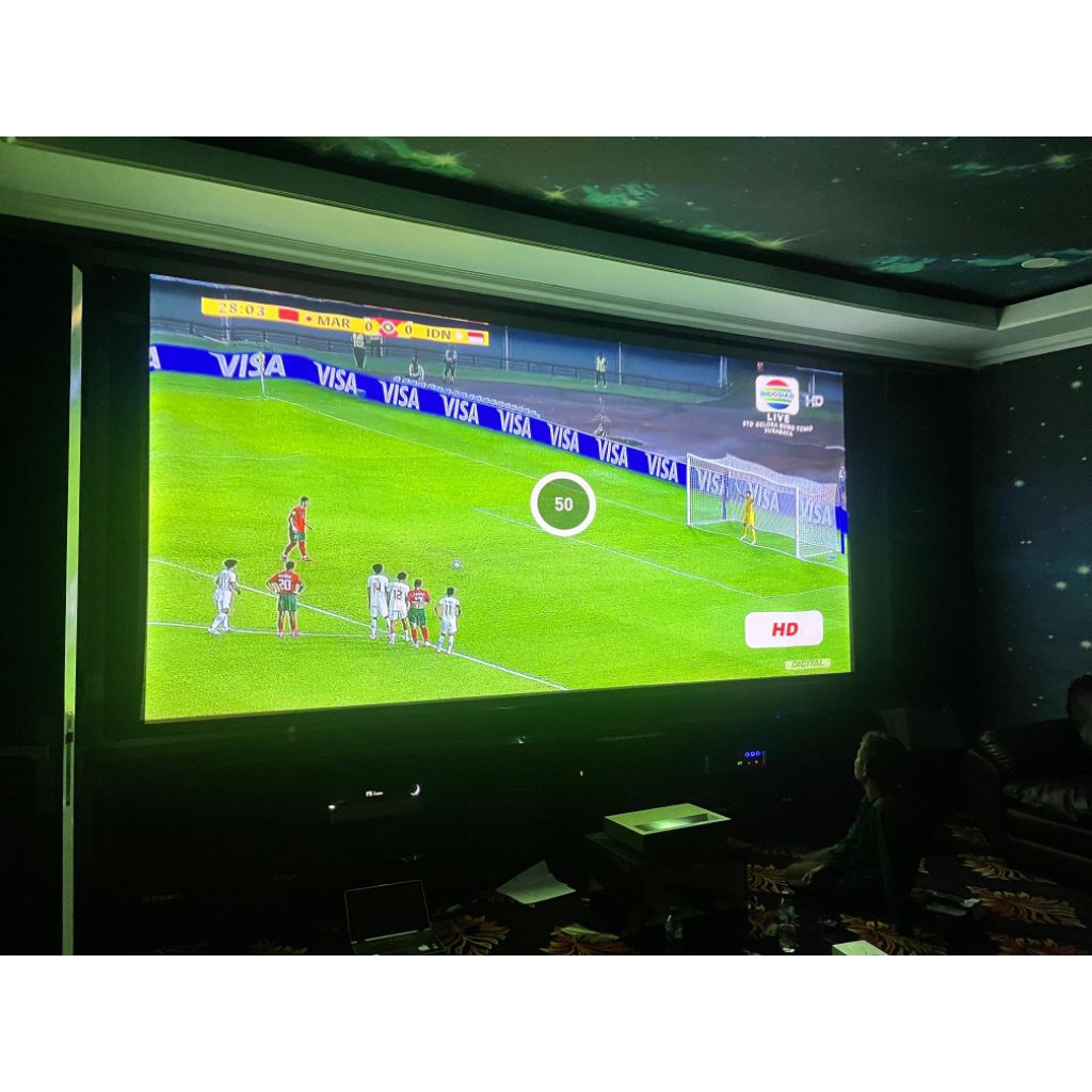 paket lcd proyektor nobar layar 3meter