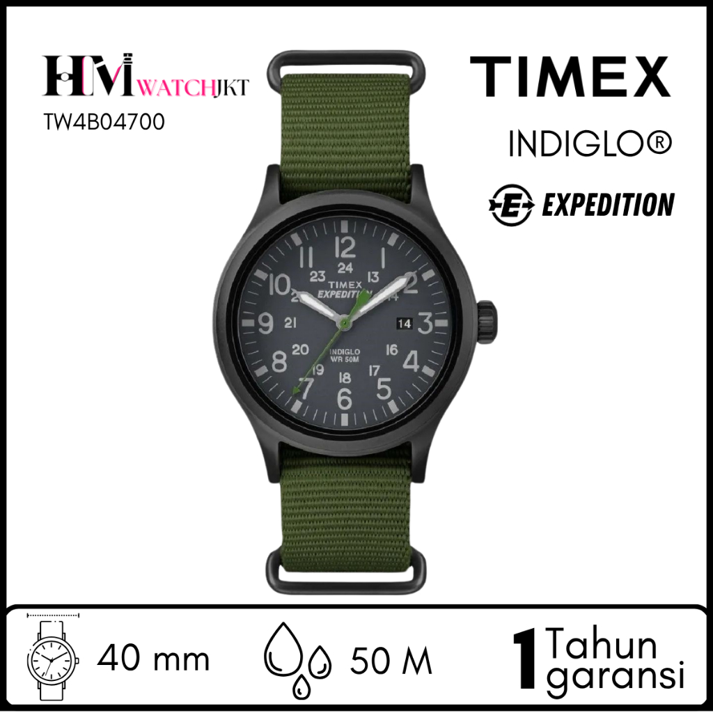 TIMEX TW4B04700 Expedition Scout Jam Tangan Pria Original Analog Antiair