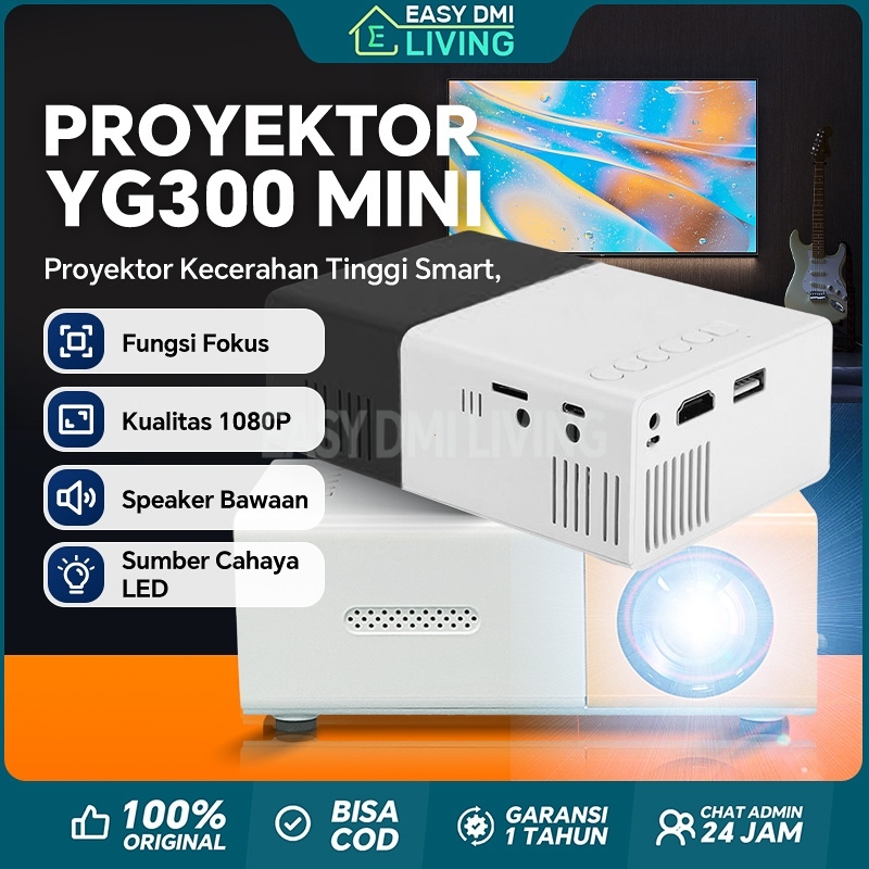 YG300 Proyektor LED Portable Led mini Proyektor hp HD Mini HOME Projector