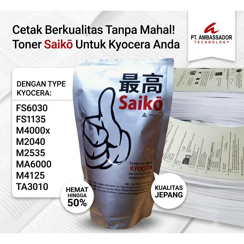 TONER KYOCERA UNIVERSAL SAIKO - Toner / Tinta Fotocopy KYOCERA
