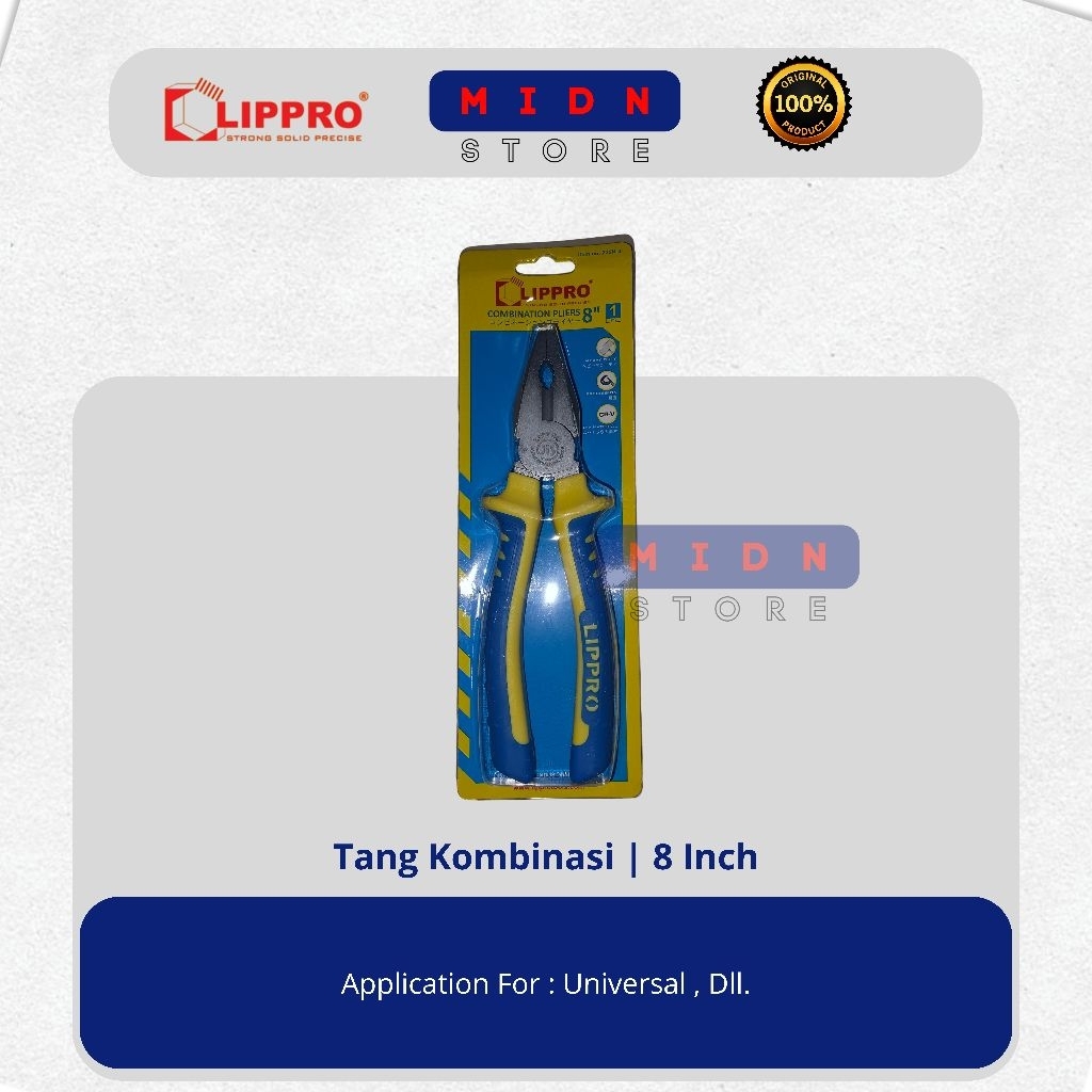 Tang Kombinasi | 8 Inch | Original ( Lippro )