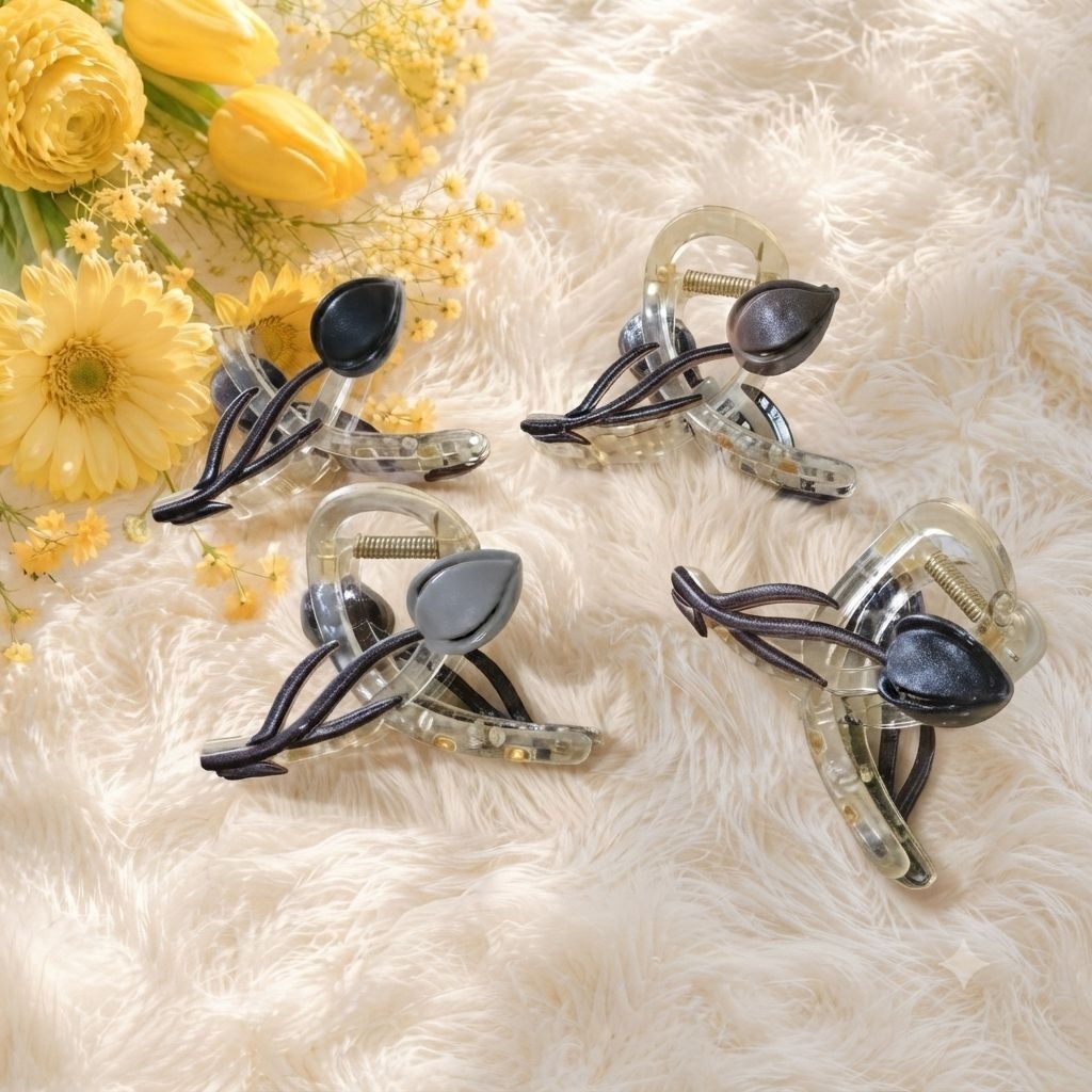 Jedai Motif bunga tulip Jepitan bunga
