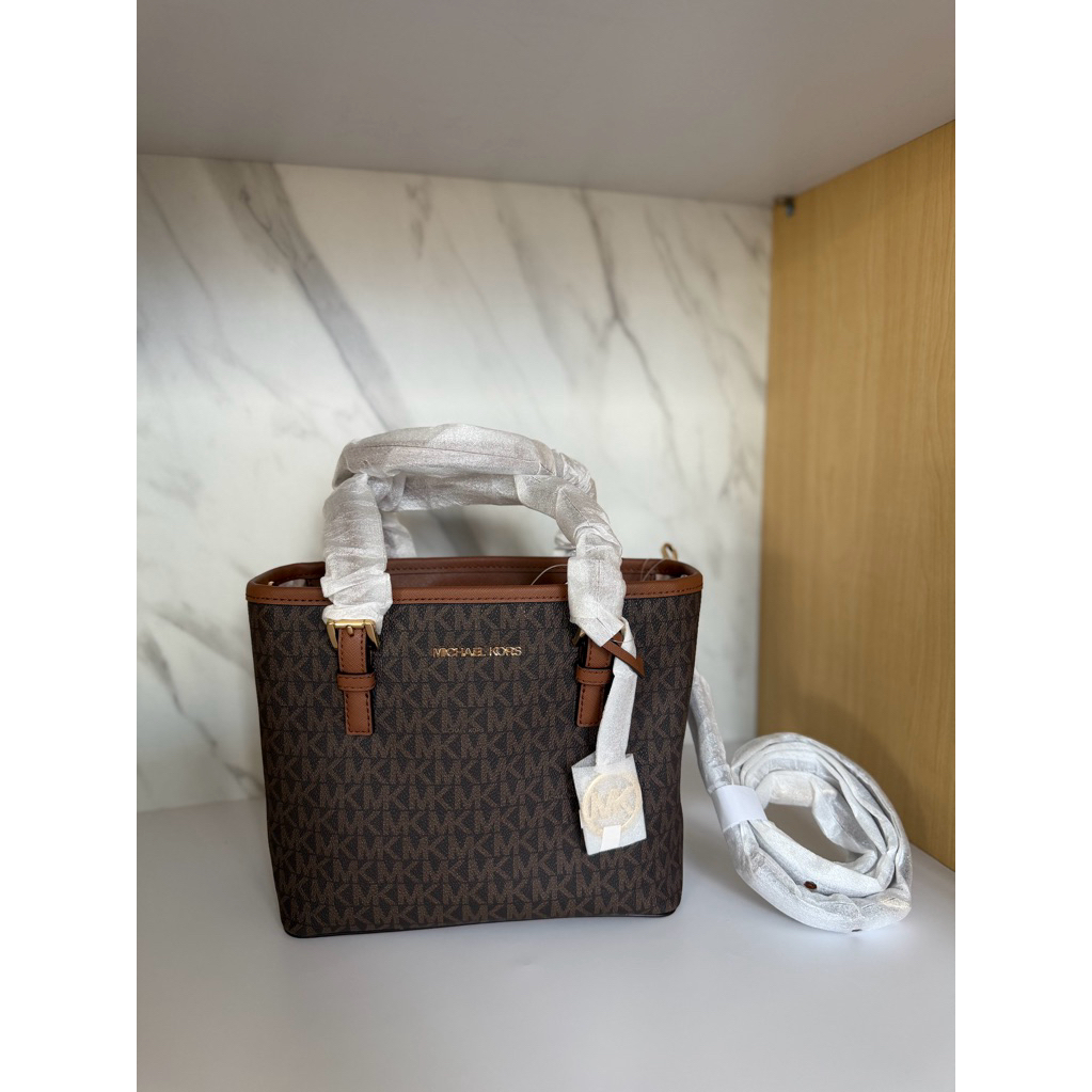 NEW MK jetset xs tote black signature jet set crossbody bag