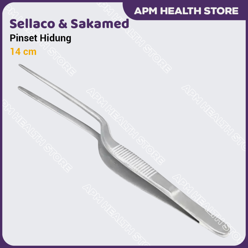 Pinset Hidung Nasal Forcep Bayonet 14 cm