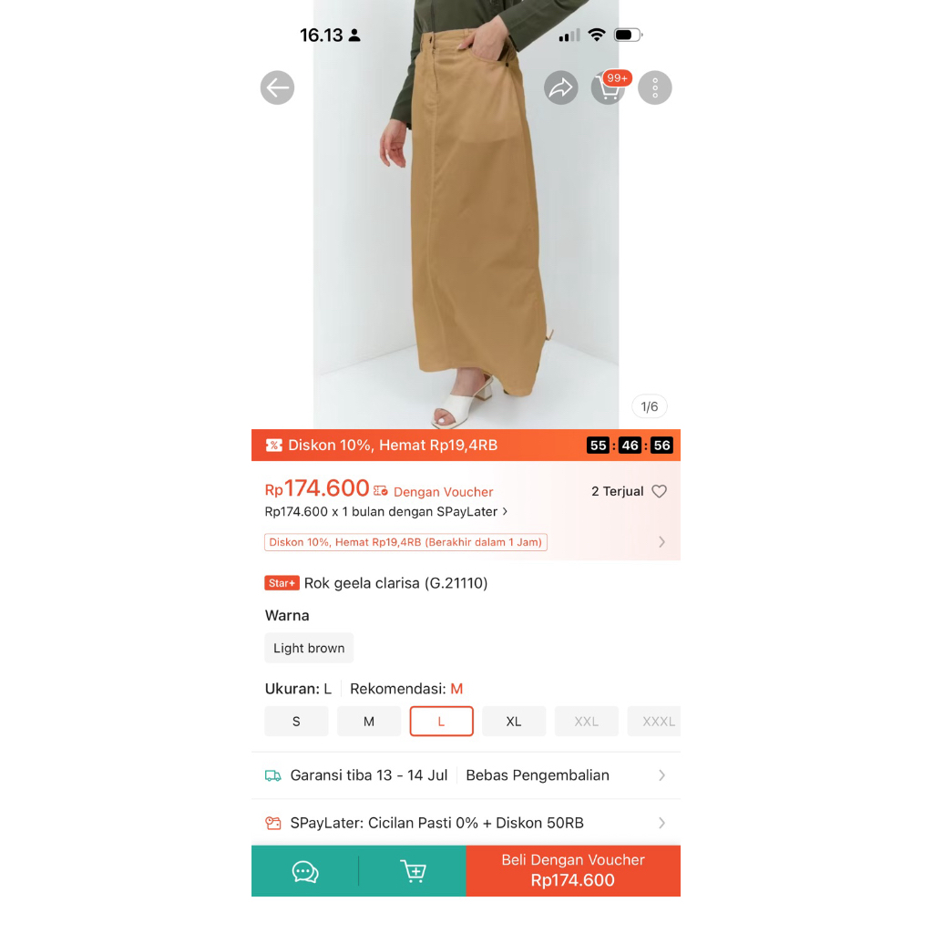 preloved rok geela
