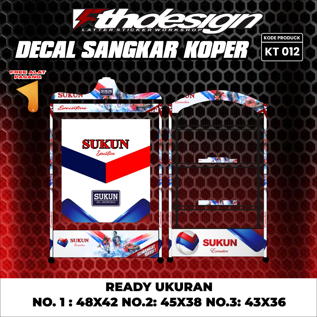 Stiker Sangkar Kotak Decal Sangkar Burung Model Terbaru Motif Sukun Executive