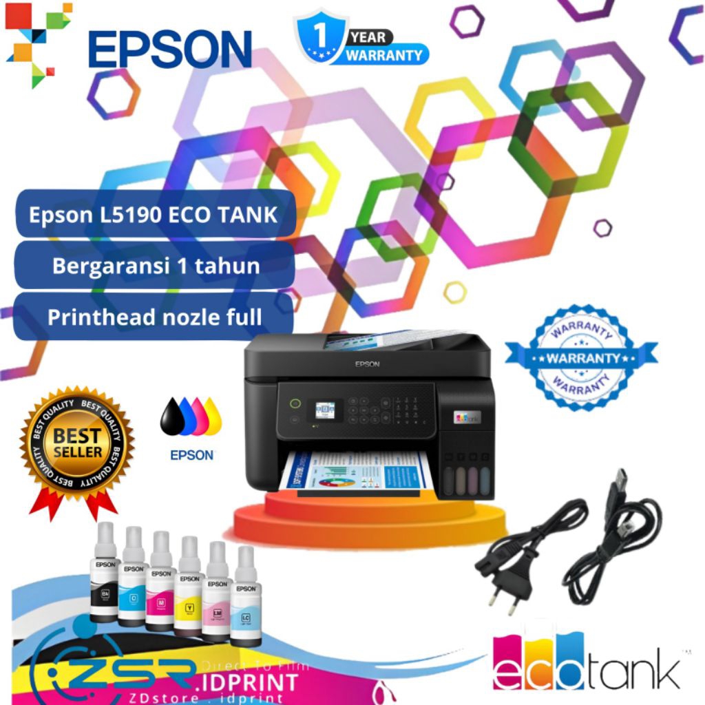Printer Epson L5190 Multifungsi All-in-One dengan Resolusi Tinggi