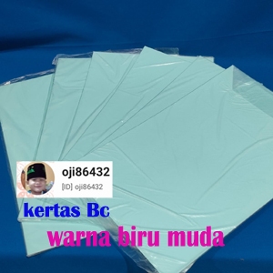 KERTAS BC PINDO WARNA BIRU MUDA SATU BUNGKUS ISI 10 LEMBAR